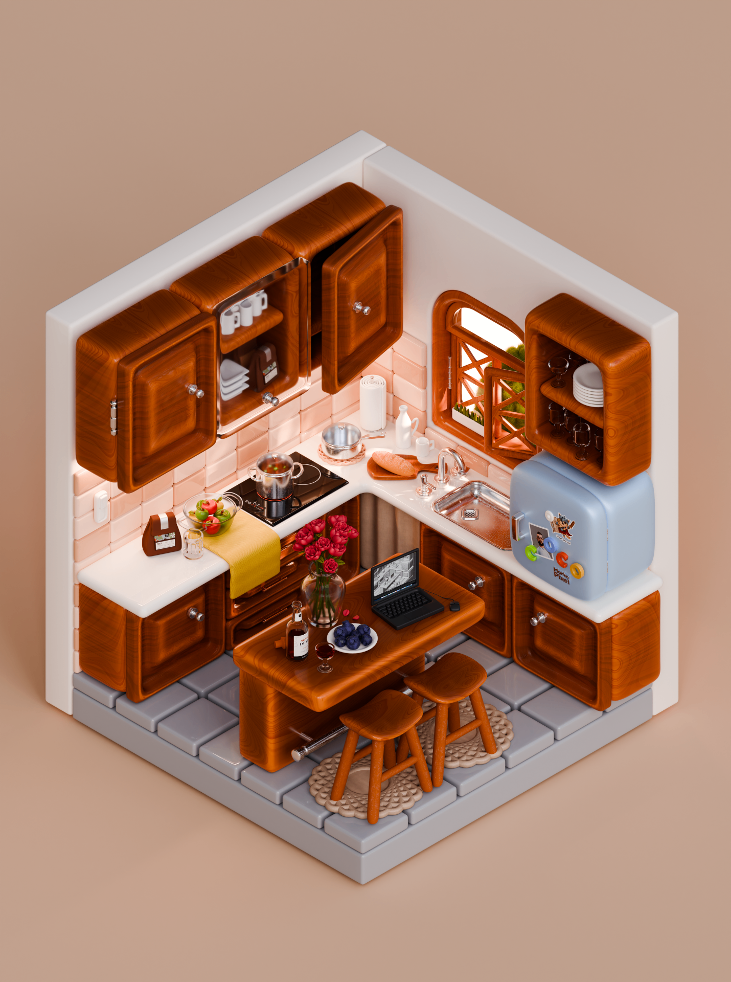 Isometric Kitchen